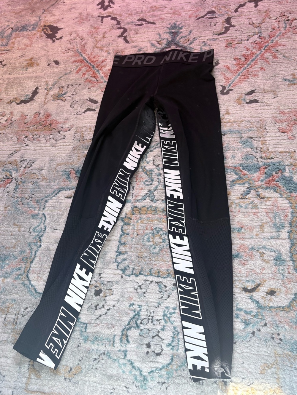 Nike Pro Black Logo Leggings